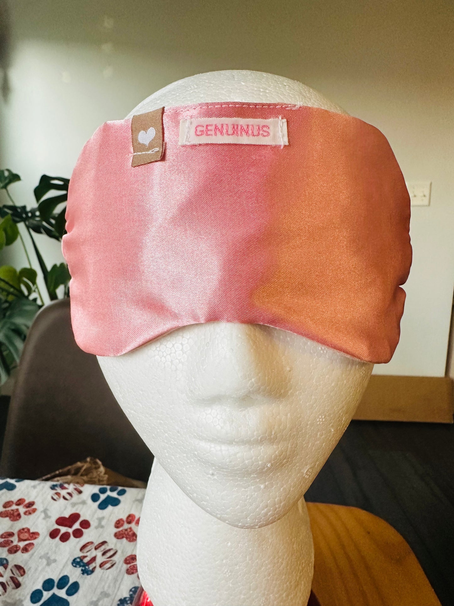 Satin+Plant-dyed Cotton Sleep Mask