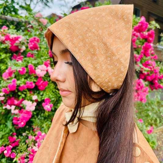 [Limited Edition] Plant-Dyed Reversible Head Scarf/Bandana